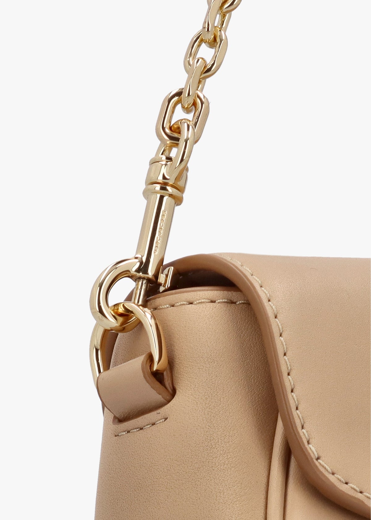 The Clover Camel Leather Shoulder Bag