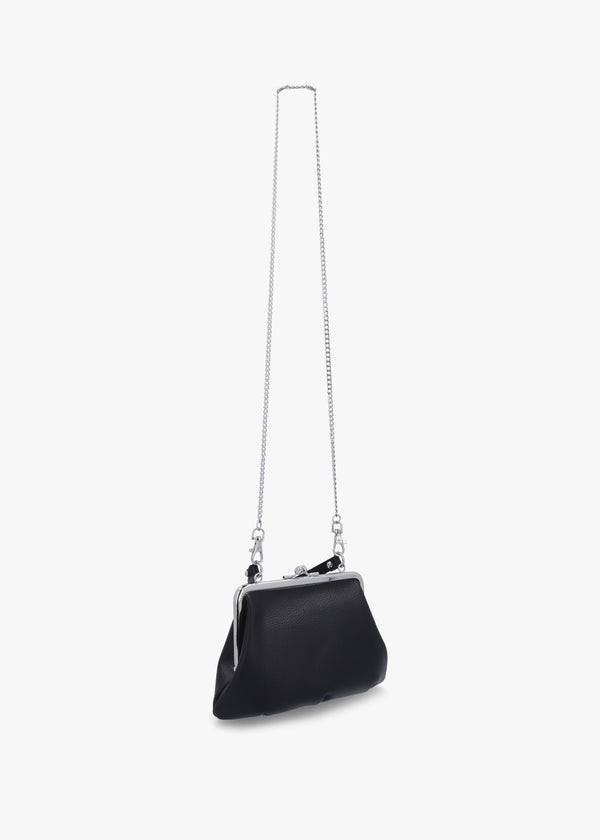 Granny Frame Black Purse