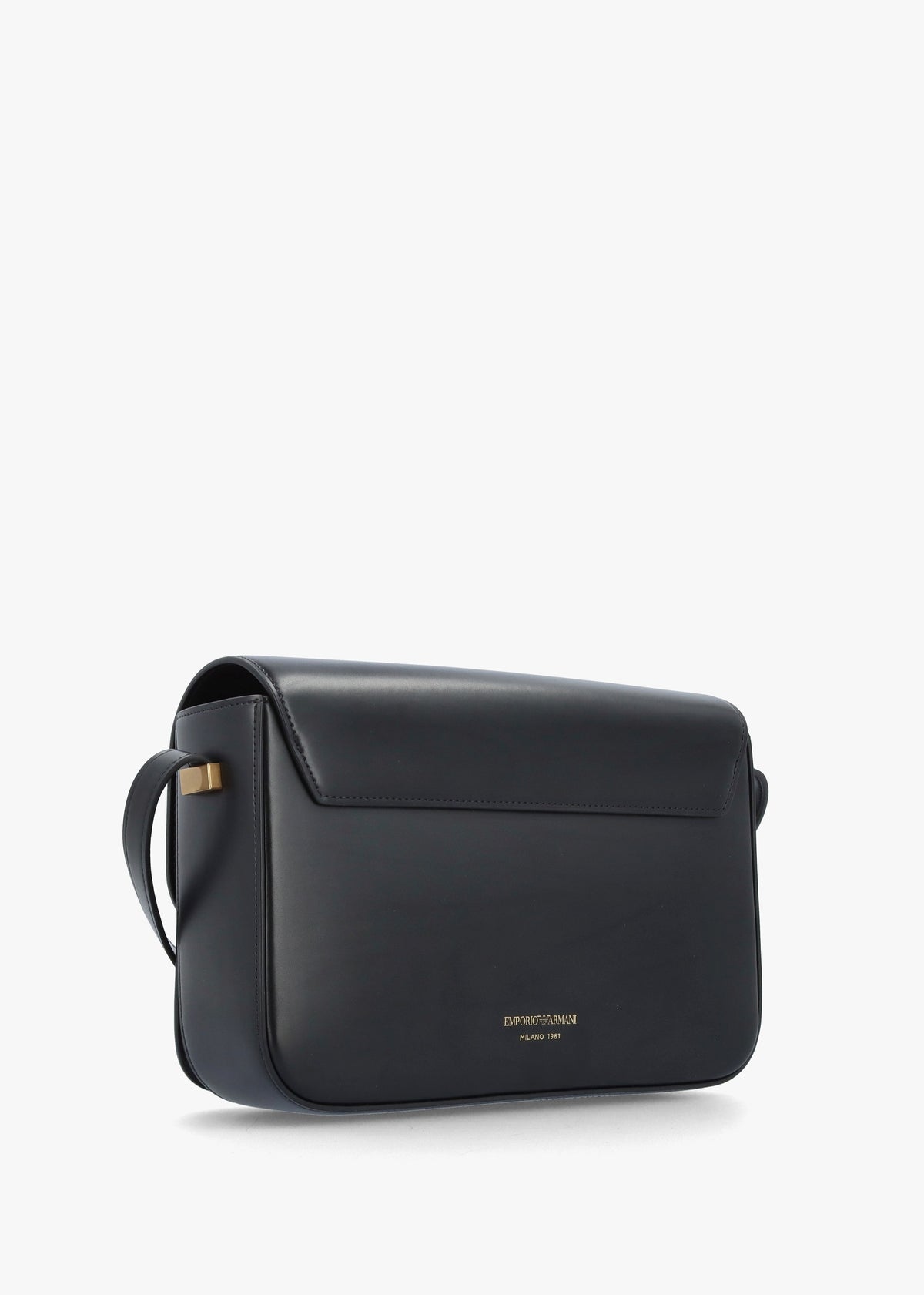 Luxe Black Leather Shoulder Bag