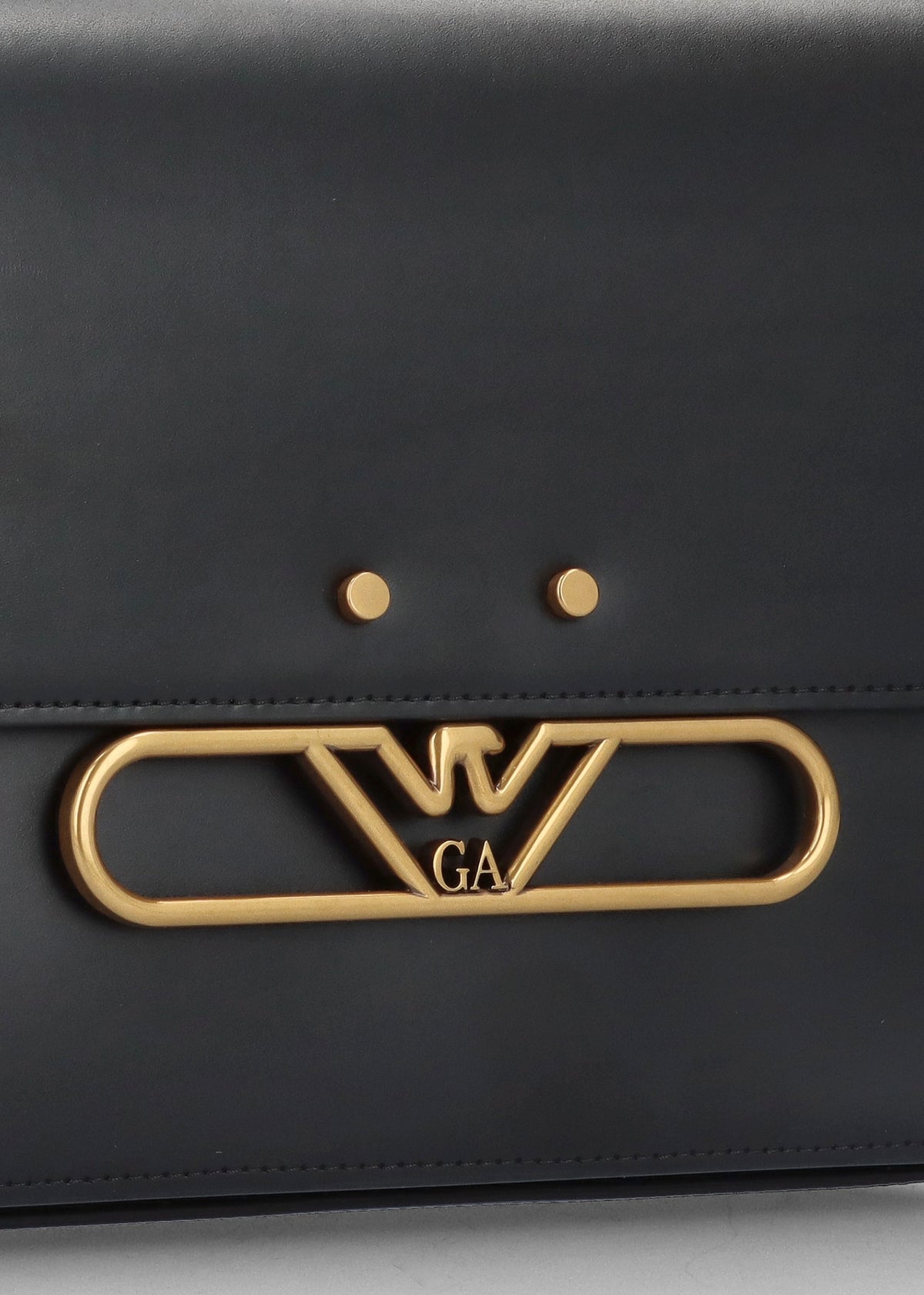 Luxe Black Leather Shoulder Bag