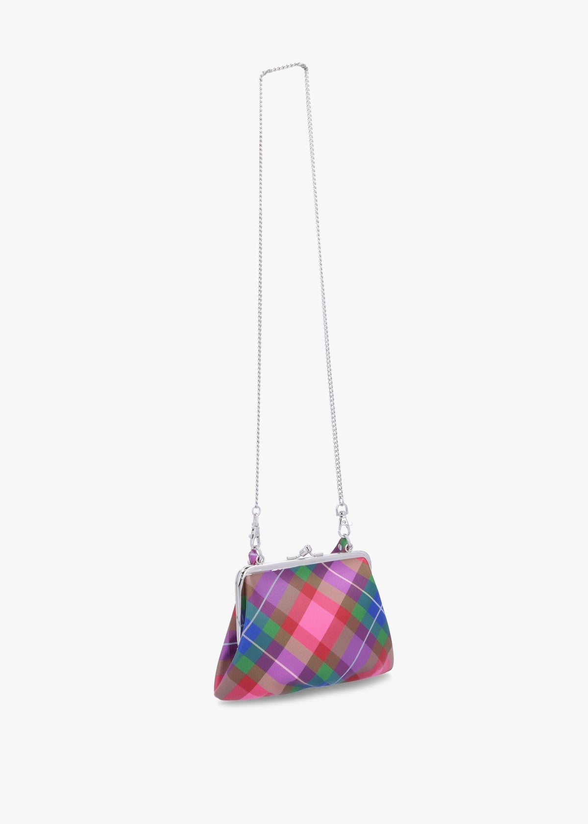 Granny Frame Candy Tartan Purse