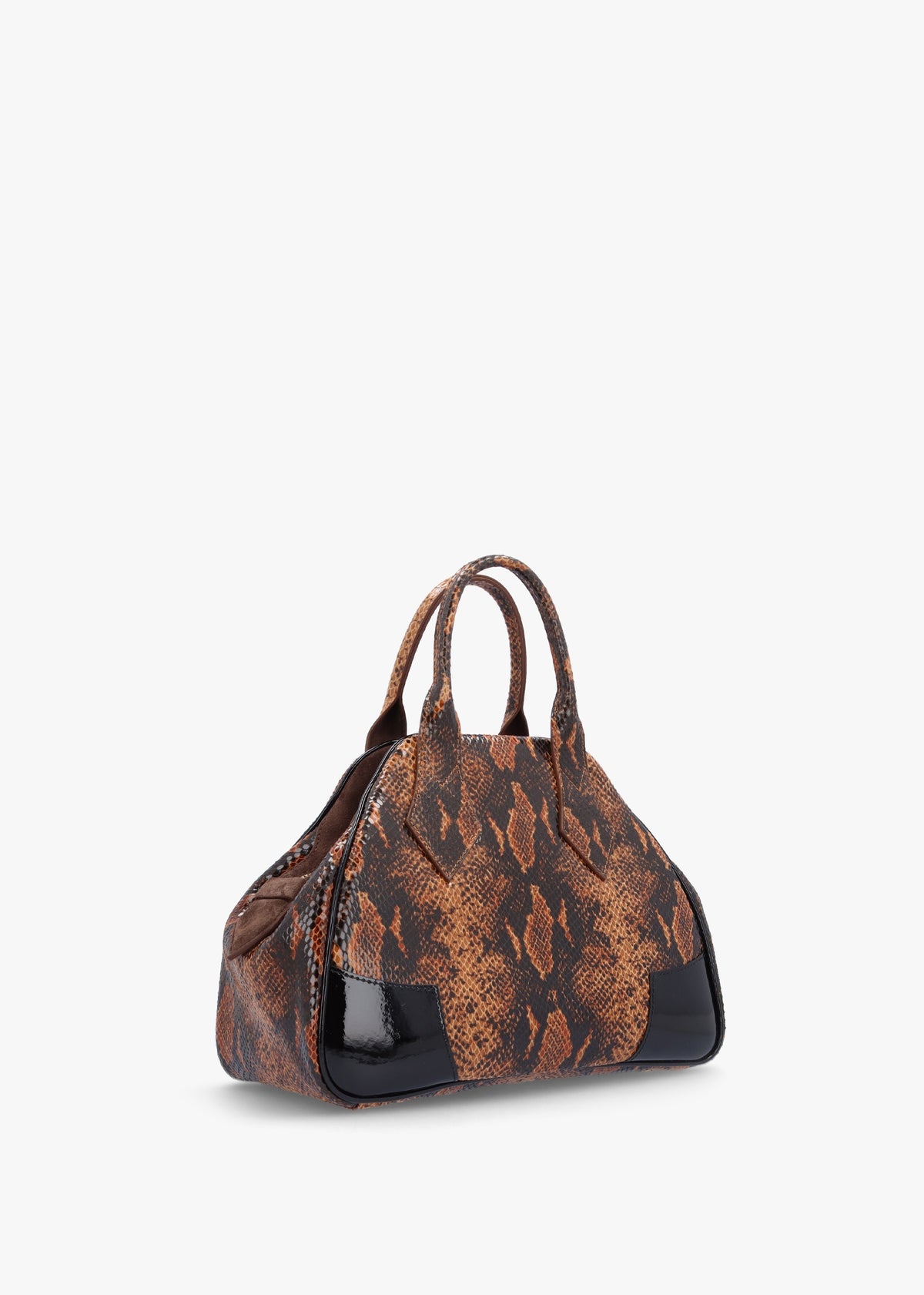 Yasmine Medium Embossed Snake Leather Tote Bag