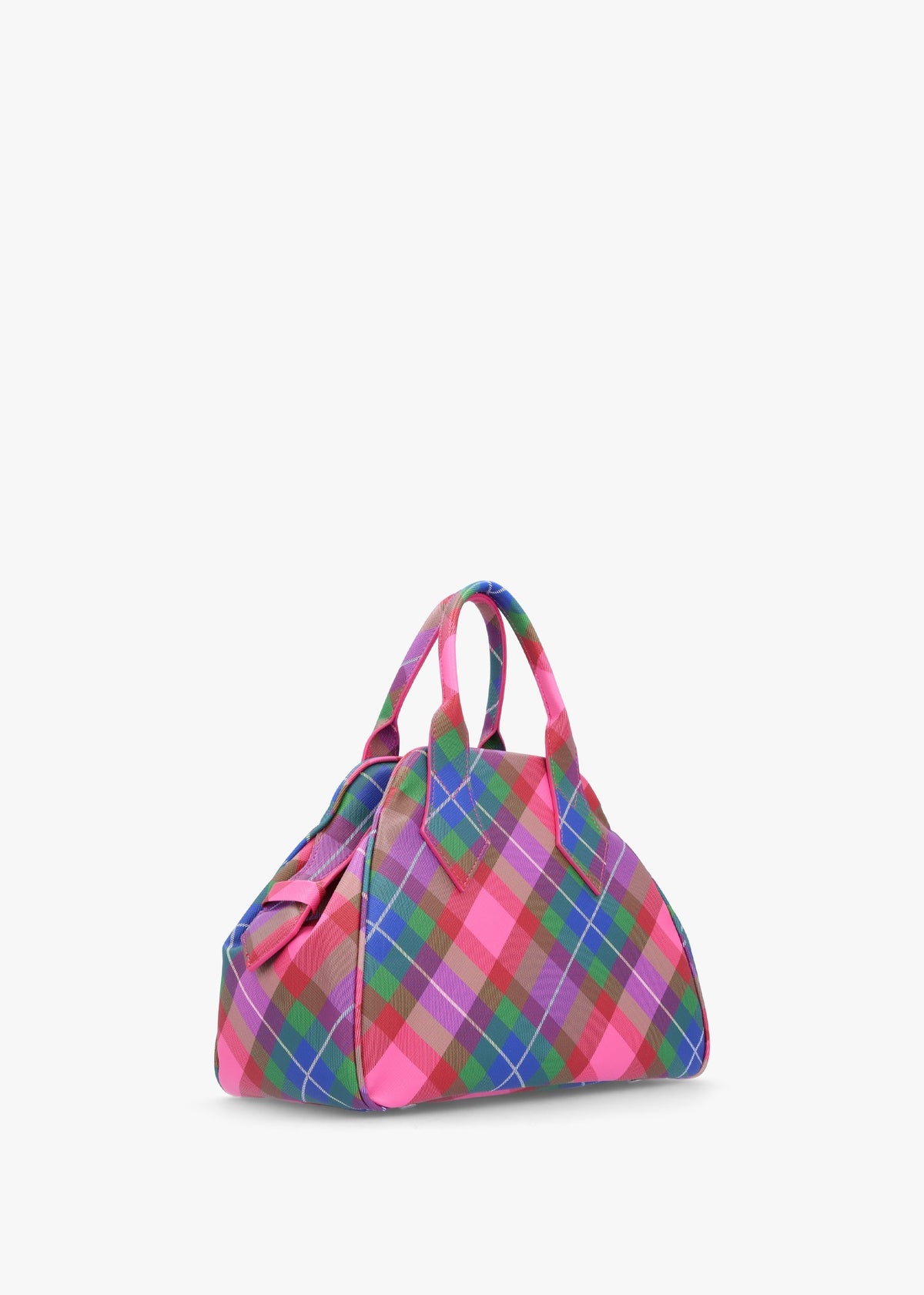 Yasmine Medium Candy Tartan Tote Bag