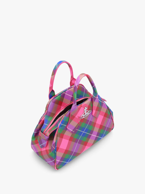 Yasmine Medium Candy Tartan Tote Bag