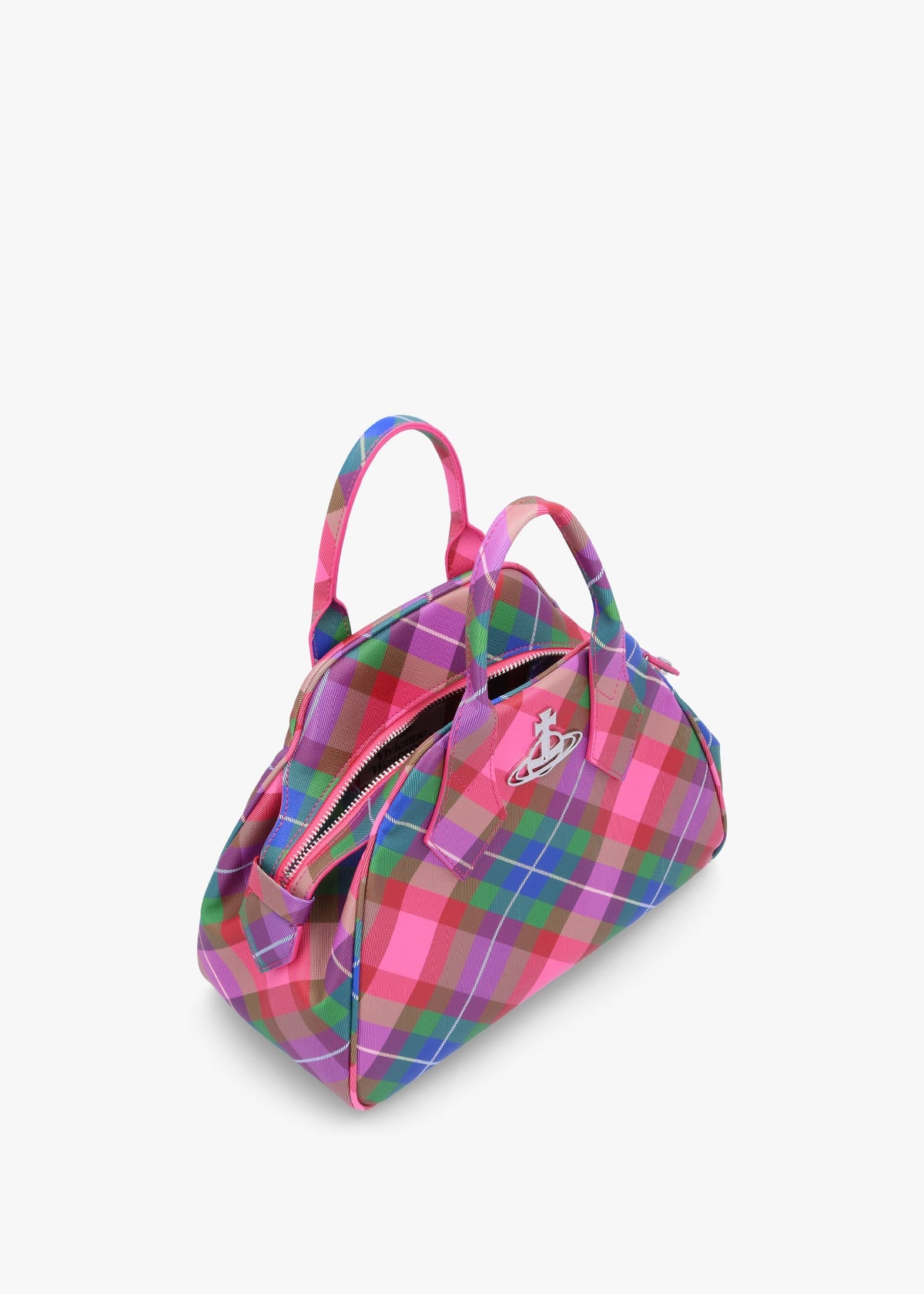 Yasmine Medium Candy Tartan Tote Bag