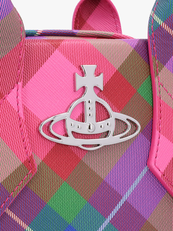 Yasmine Medium Candy Tartan Tote Bag