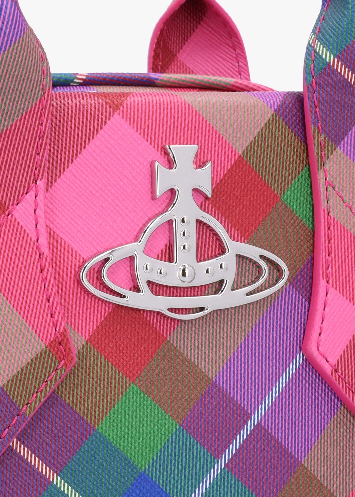 Yasmine Medium Candy Tartan Tote Bag