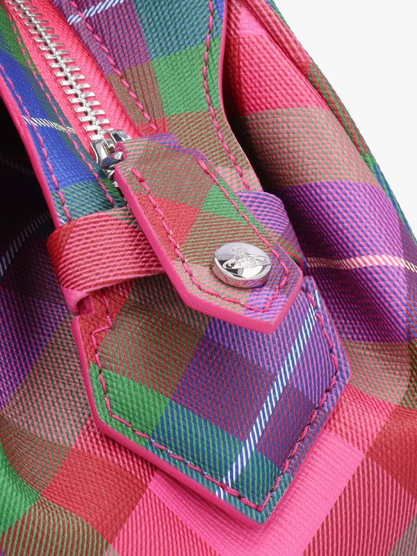 Yasmine Medium Candy Tartan Tote Bag