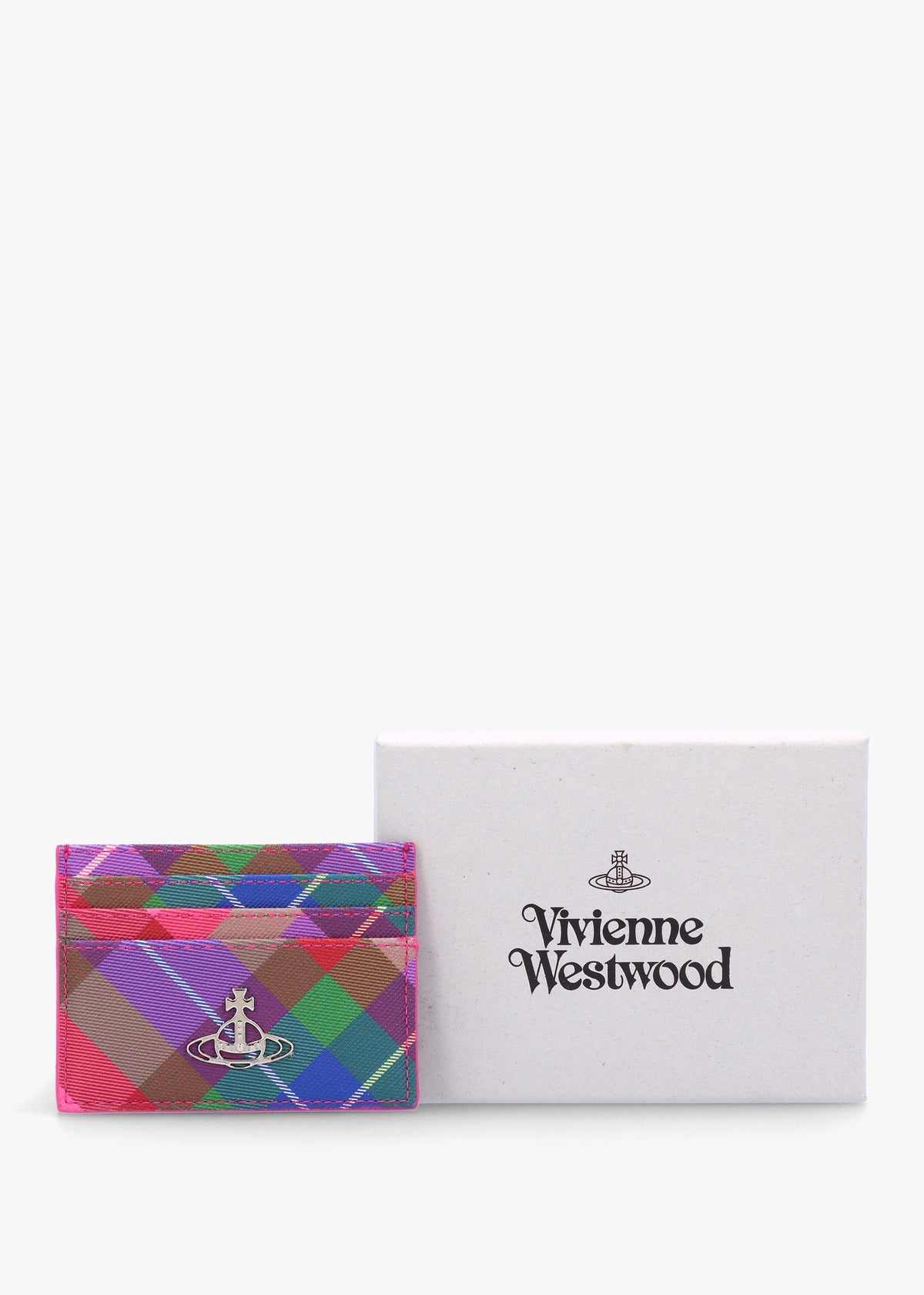 Candy Tartan Flat Card Case