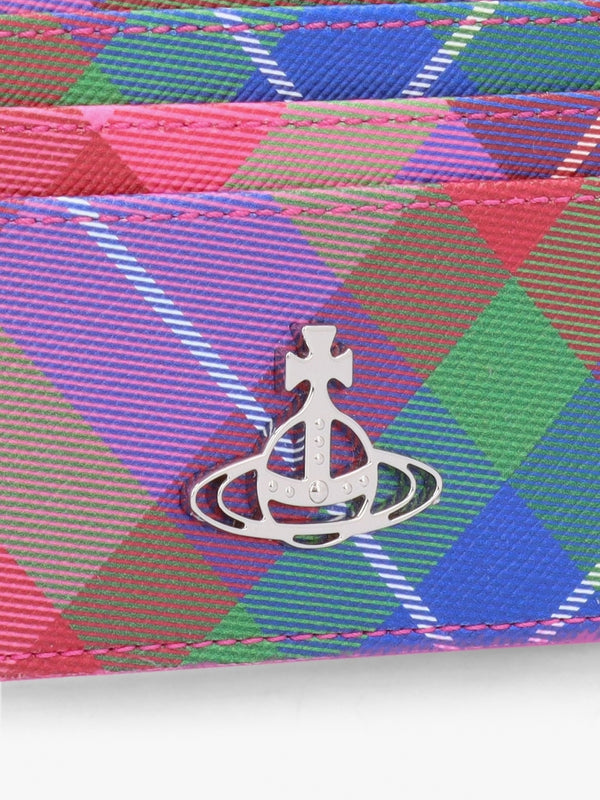 Candy Tartan Flat Card Case