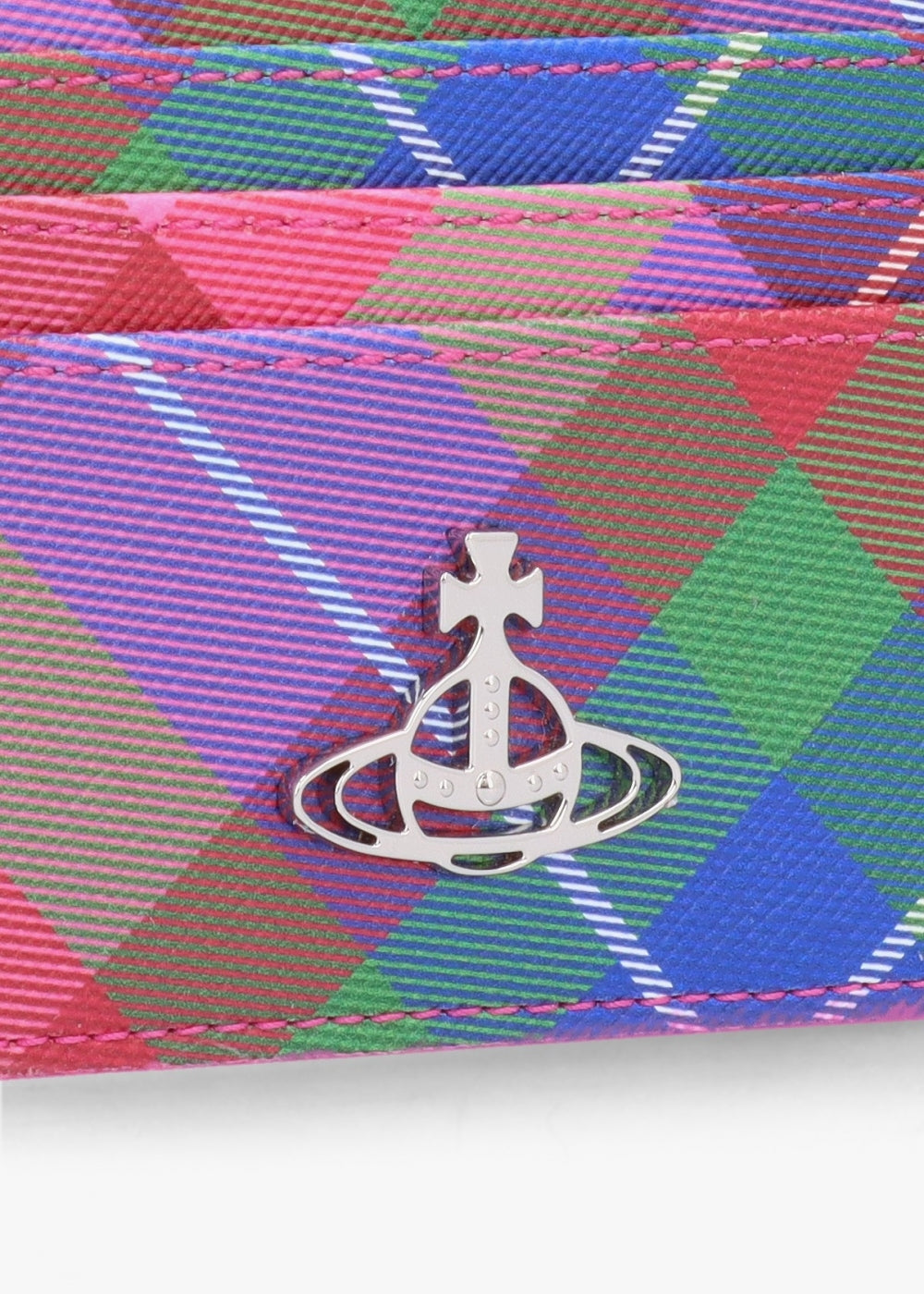 Candy Tartan Flat Card Case