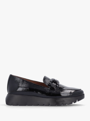 Rose Black Patent Loafers