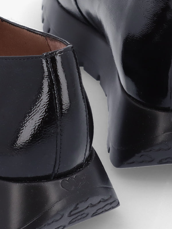 Rose Black Patent Loafers