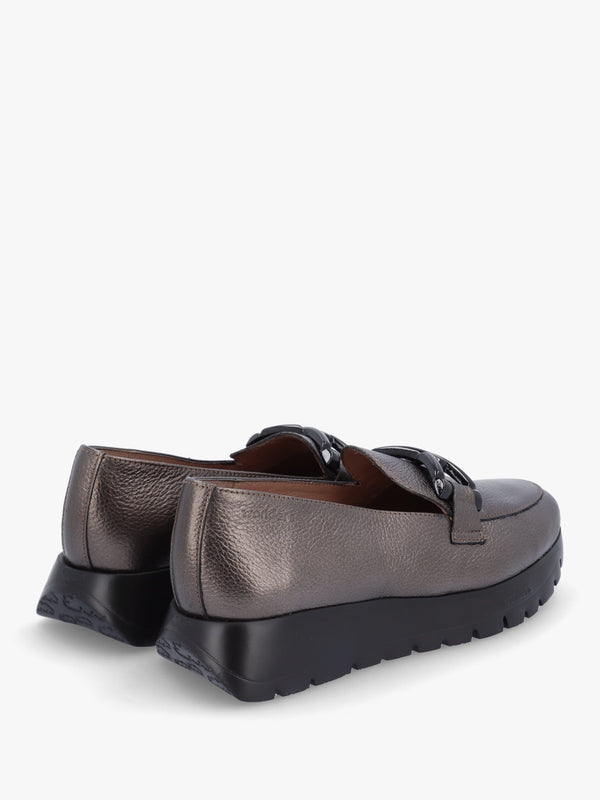 Rose Pewter Metallic Loafers