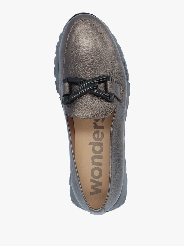 Rose Pewter Metallic Loafers