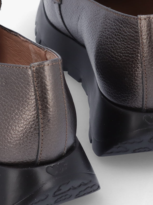 Rose Pewter Metallic Loafers