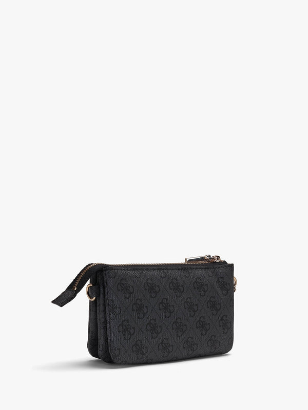Mini Latona Tri Coal Logo Top Zip Cross-Body Bag
