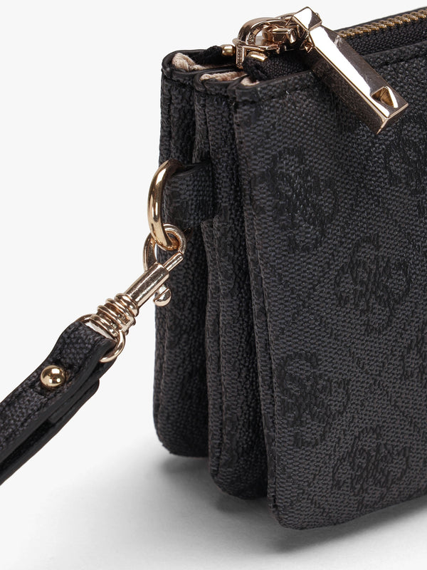 Mini Latona Tri Coal Logo Top Zip Cross-Body Bag