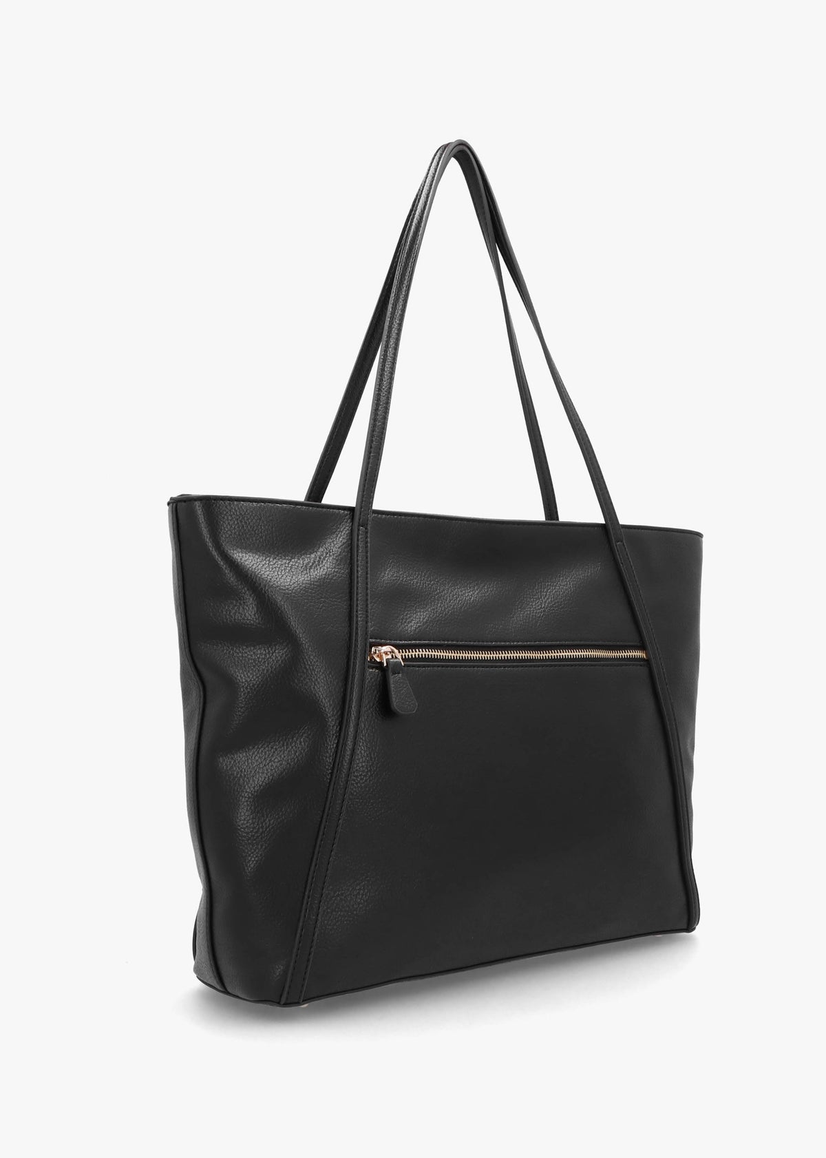 Large Levia Black Tote Bag