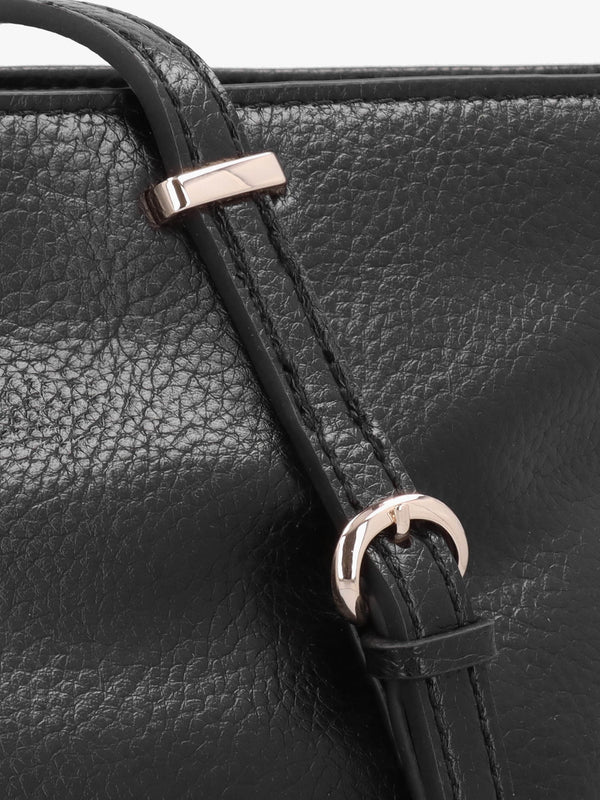 Large Levia Black Tote Bag