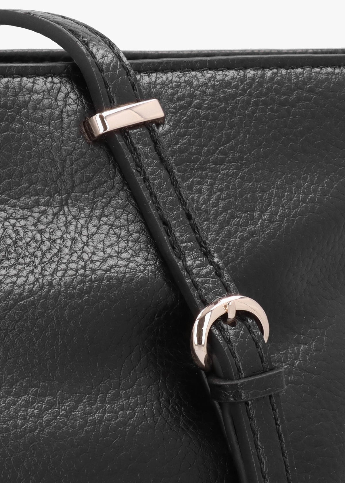 Large Levia Black Tote Bag