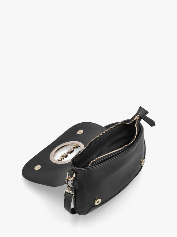 Moses Nero Front Flap Cross-Body Bag