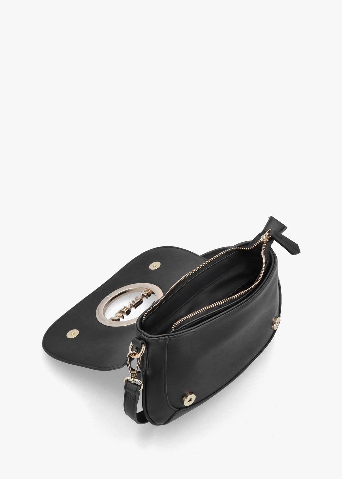 Moses Nero Front Flap Cross-Body Bag