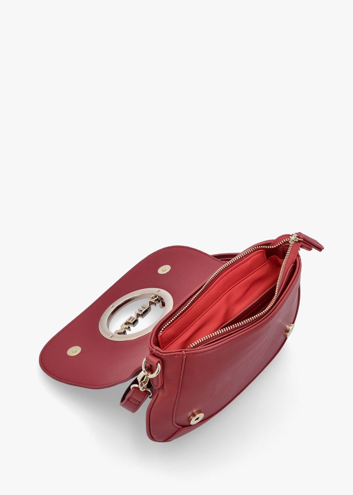 Moses Rosso Scuro Front Flap Cross-Body Bag