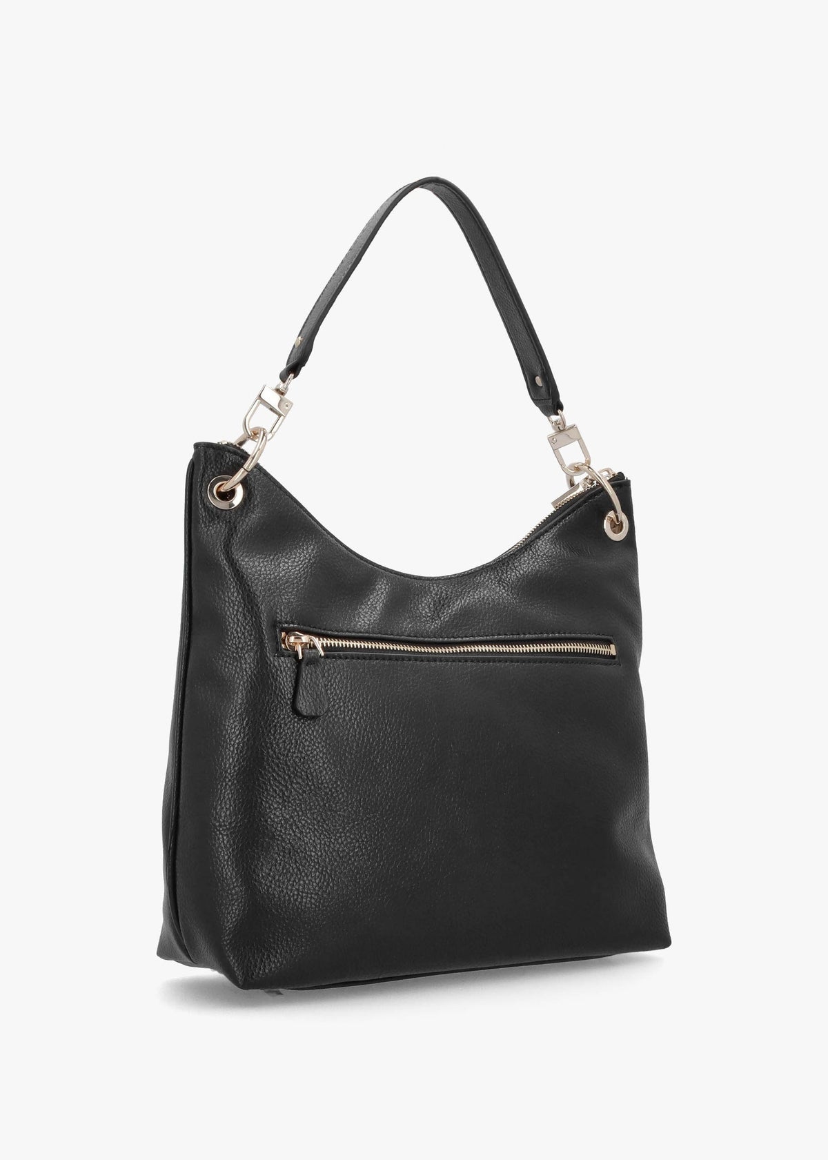 Large Levia Black Hobo Bag