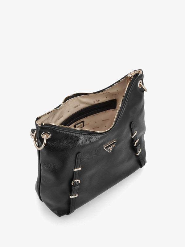 Large Levia Black Hobo Bag
