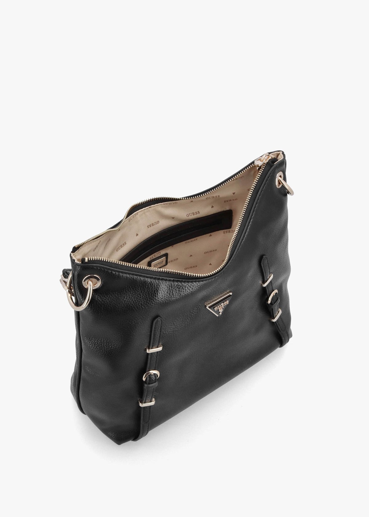 Large Levia Black Hobo Bag