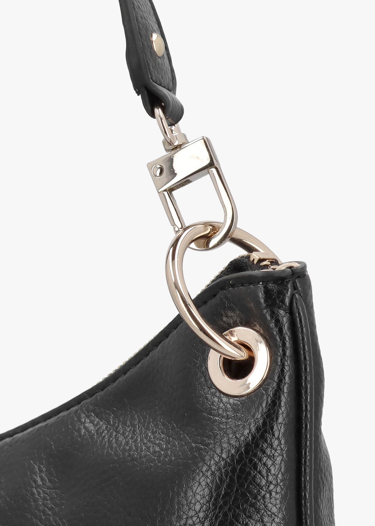 Large Levia Black Hobo Bag