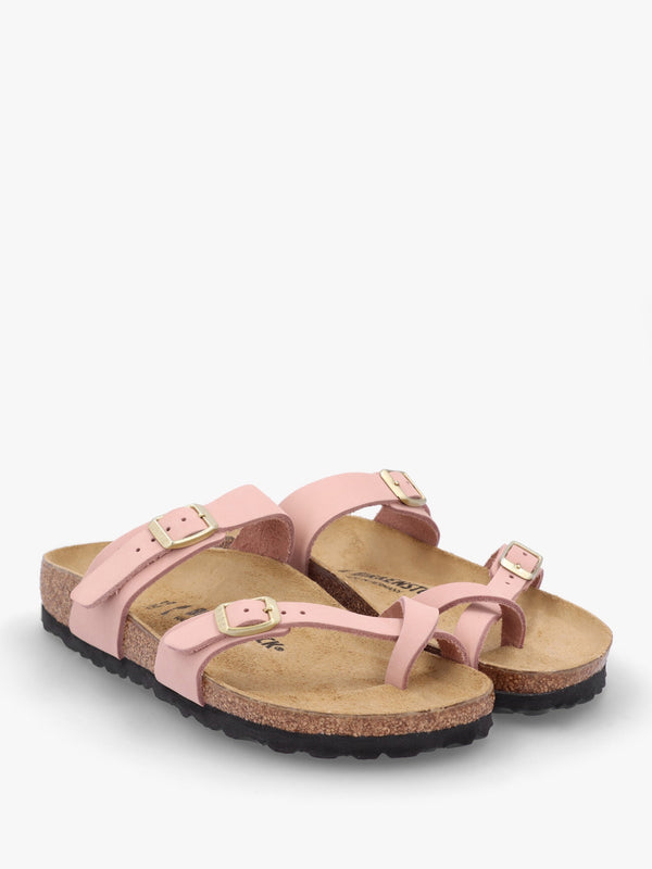Mayari Soft Pink Nubuck Leather Sandals