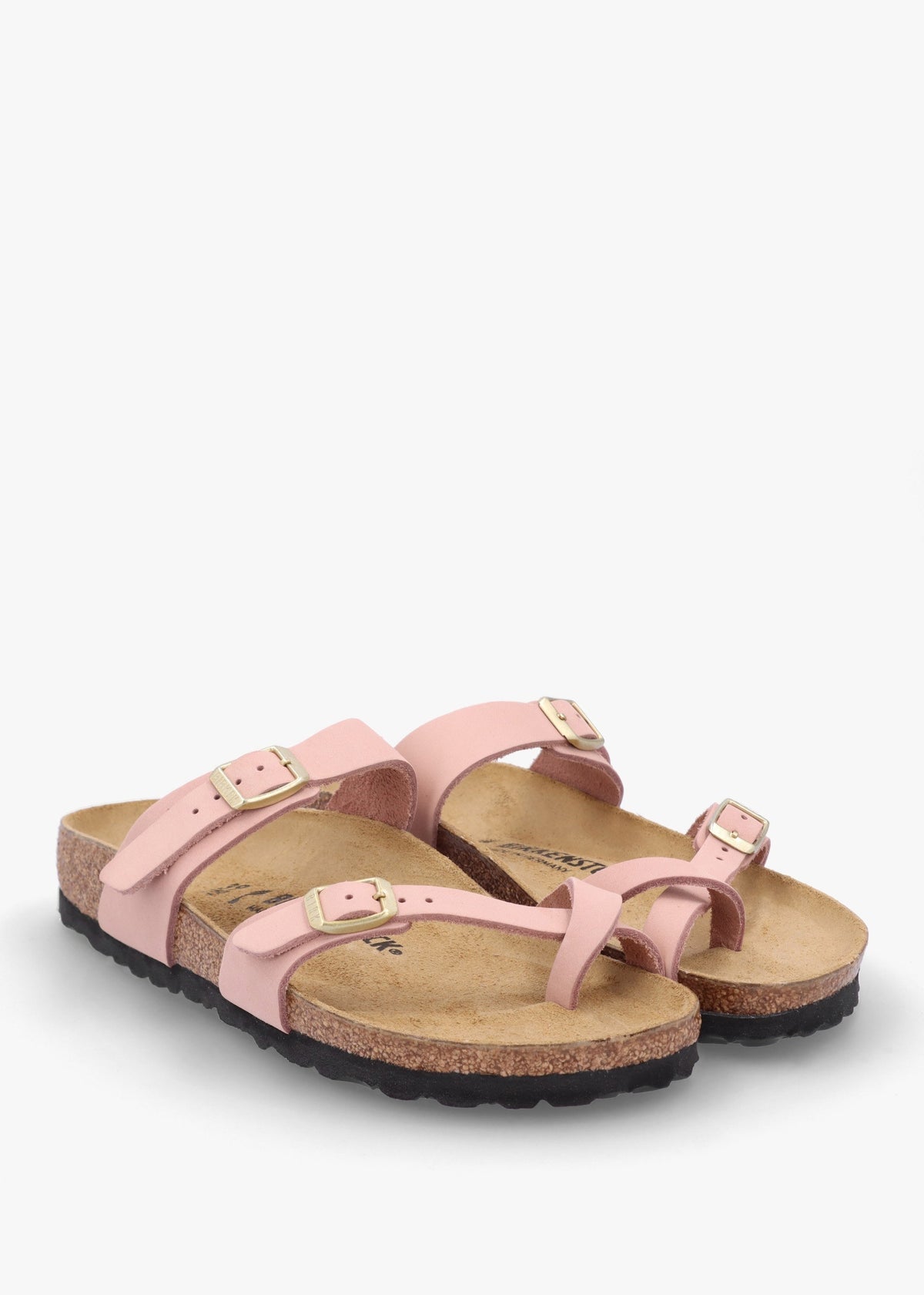 Mayari Soft Pink Nubuck Leather Sandals