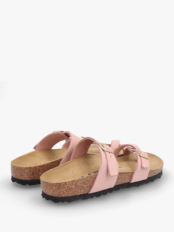 Mayari Soft Pink Nubuck Leather Sandals
