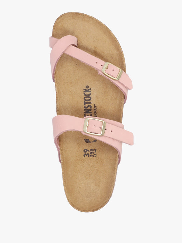 Mayari Soft Pink Nubuck Leather Sandals