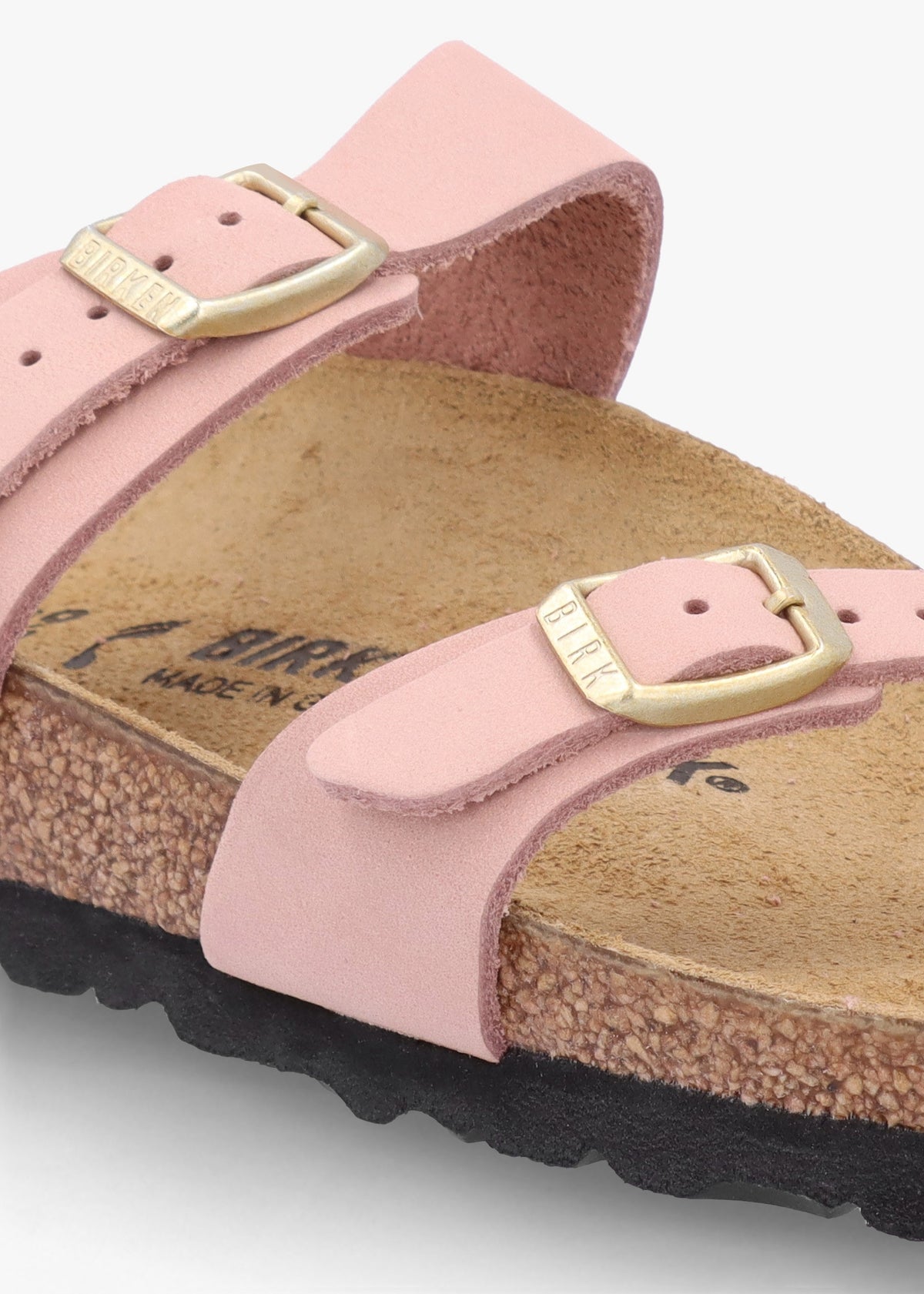 Mayari Soft Pink Nubuck Leather Sandals