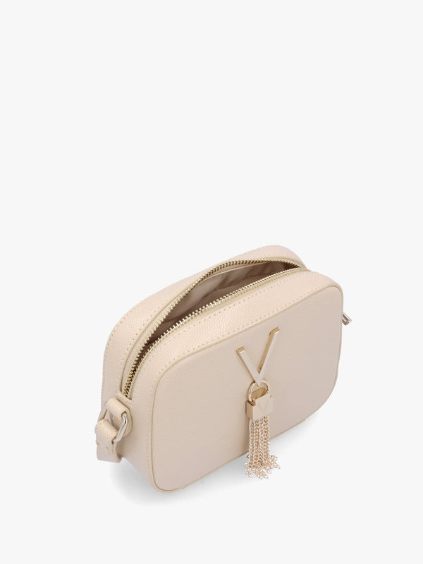 Divina Beige Pebbled Camera Bag