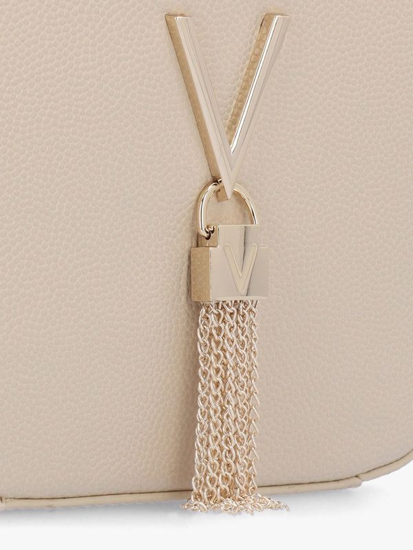 Divina Beige Pebbled Camera Bag