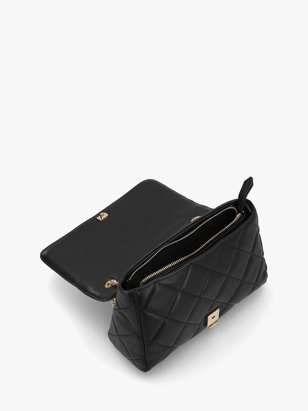 Ocarina Quilted Nero Satchel Bag