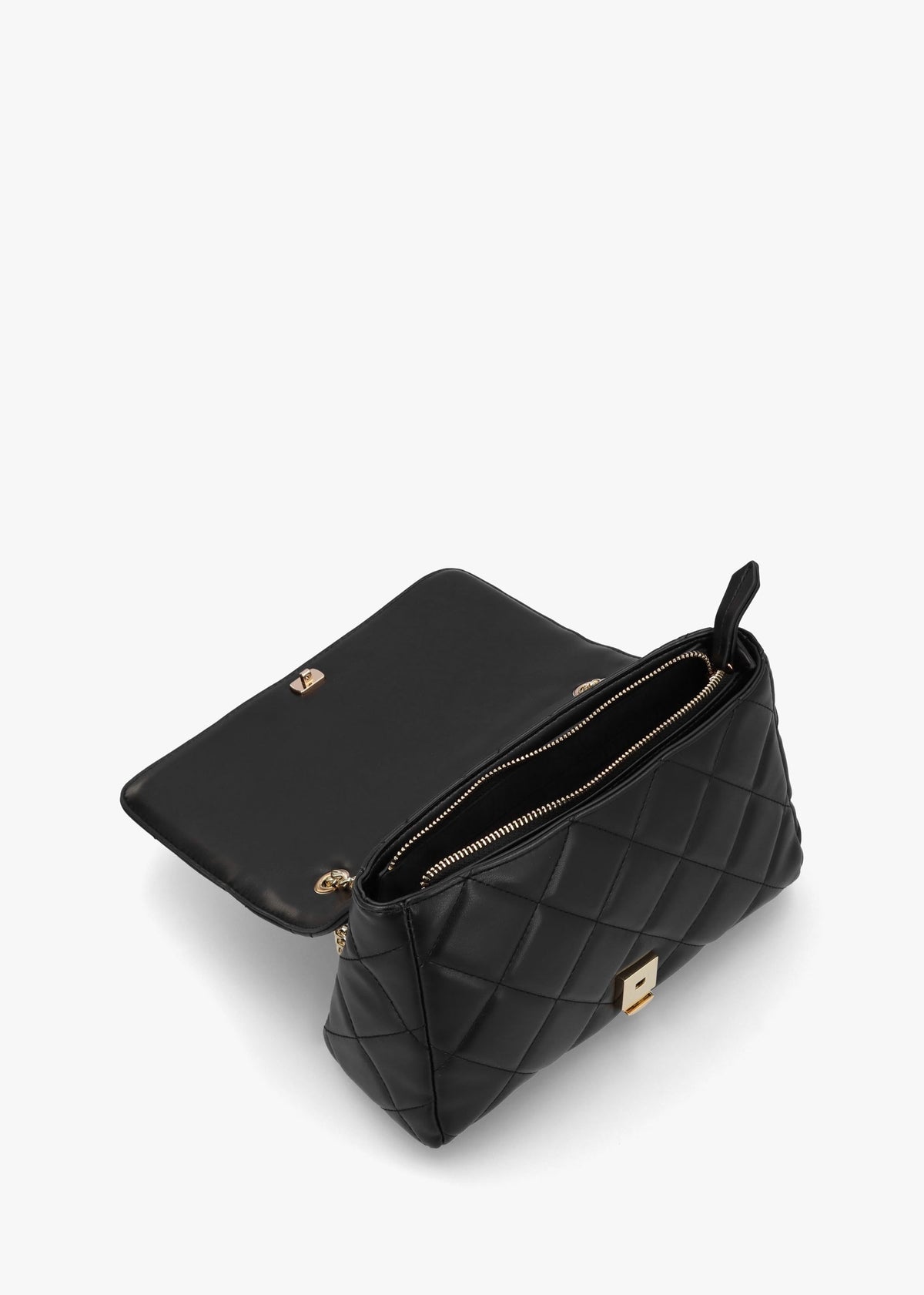 Ocarina Quilted Nero Satchel Bag