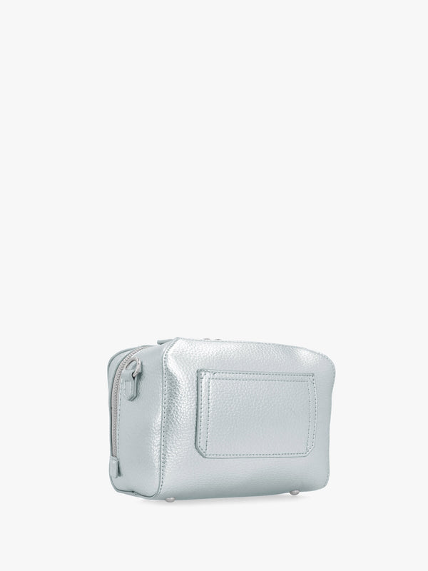 Pattie Haversack Pebbled Avion Metallizzato Cross-Body Bag