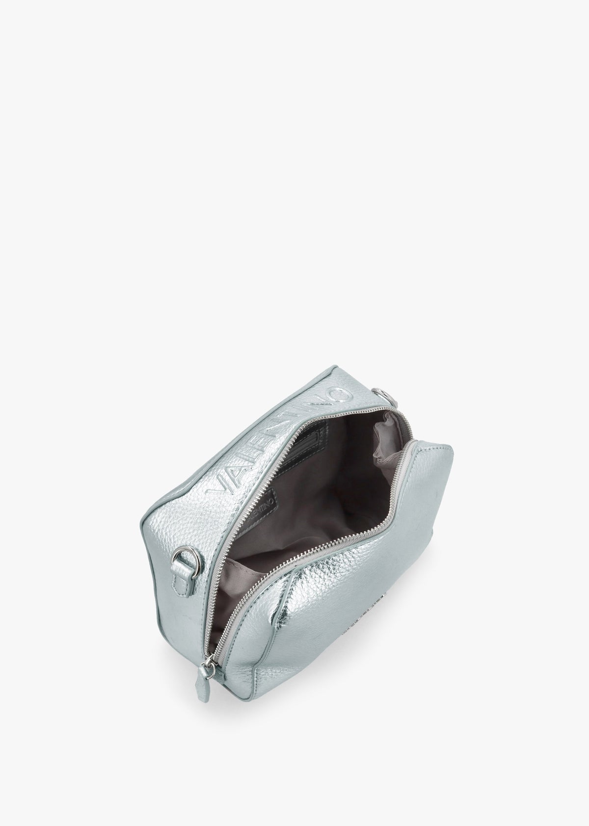 Pattie Haversack Pebbled Avion Metallizzato Cross-Body Bag
