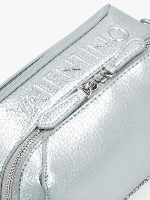 Pattie Haversack Pebbled Avion Metallizzato Cross-Body Bag