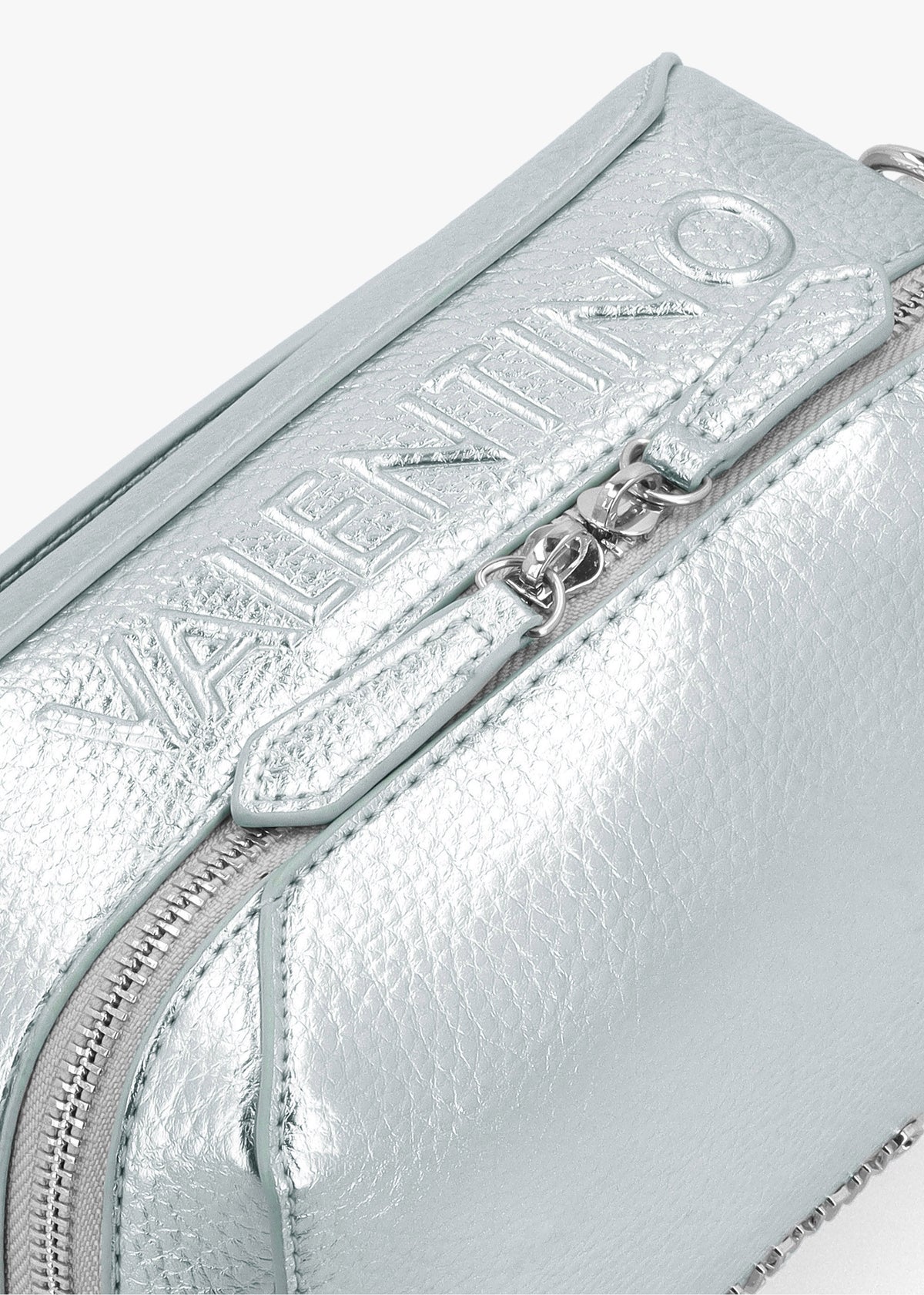 Pattie Haversack Pebbled Avion Metallizzato Cross-Body Bag