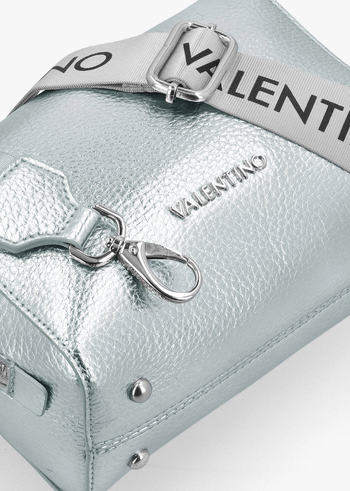 Pattie Haversack Pebbled Avion Metallizzato Cross-Body Bag