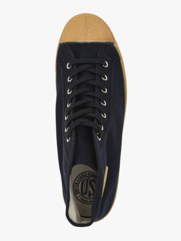 Men’s Military Black Gum High-Top Trainers