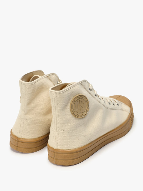 Men’s Military Off White Gum High-Top Trainers