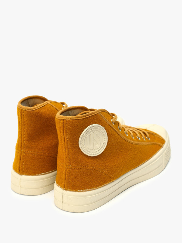 Men’s Military Felt Pumkin High-Top Trainers
