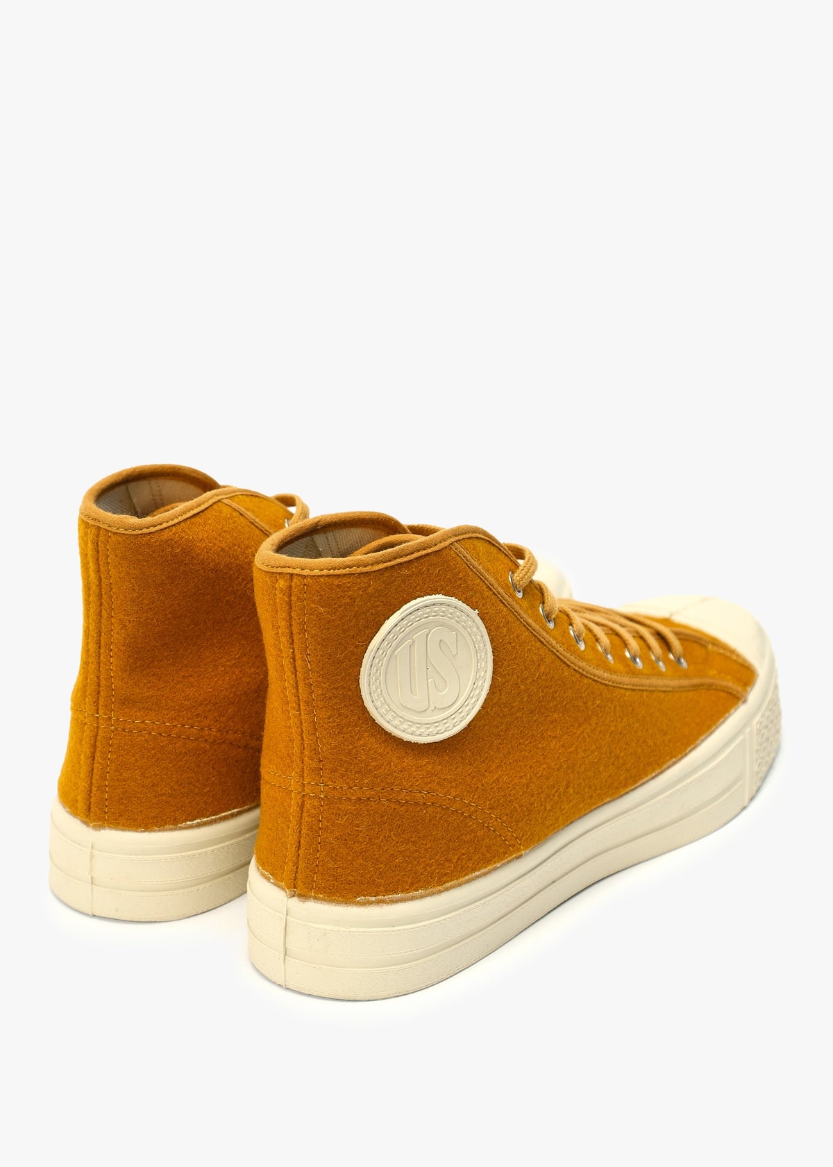 Men’s Military Felt Pumkin High-Top Trainers